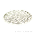 Cuisine saine SS304 Round Barbecue Mesh Grarée